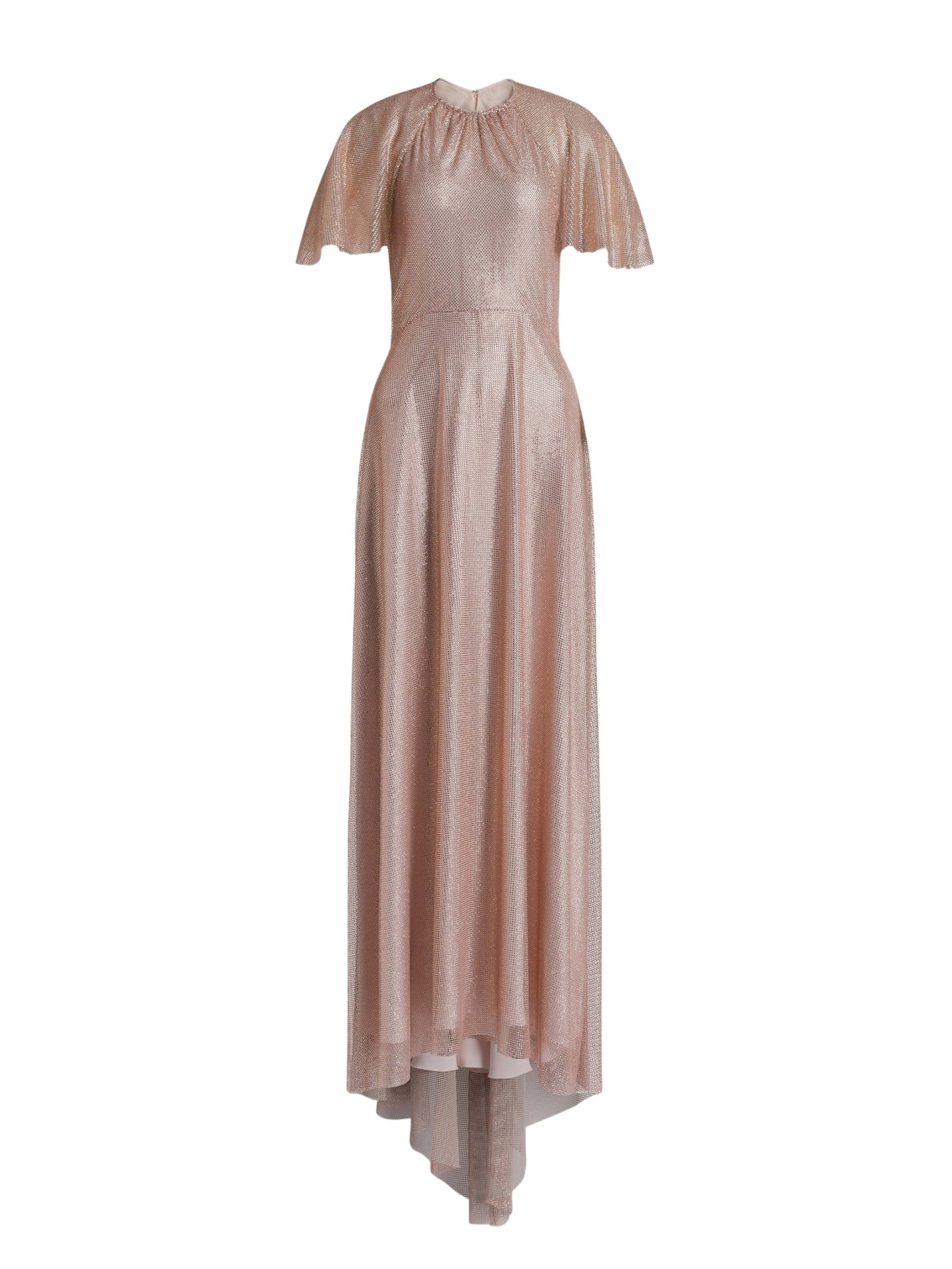 Flutter-Sleeve Maxi Dress