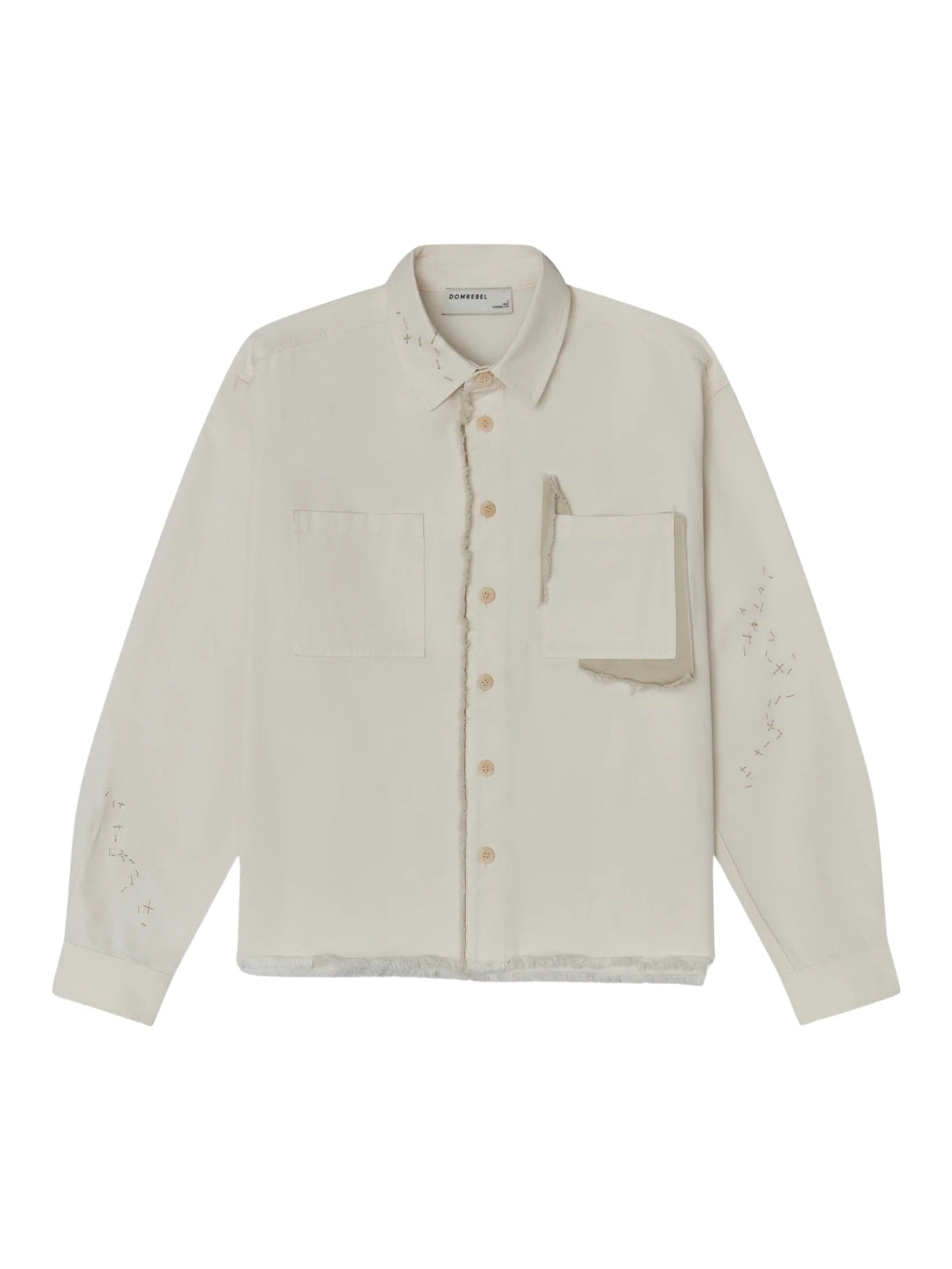 Sleazer cropped overshirt beige