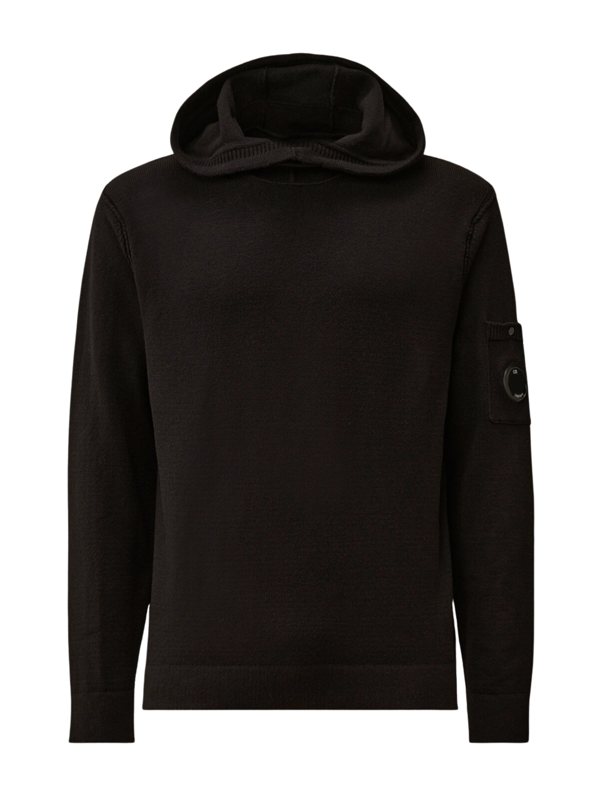 Knitwear hooded in soft cotton stretch