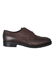 Lace up tumb.leat&calf brown