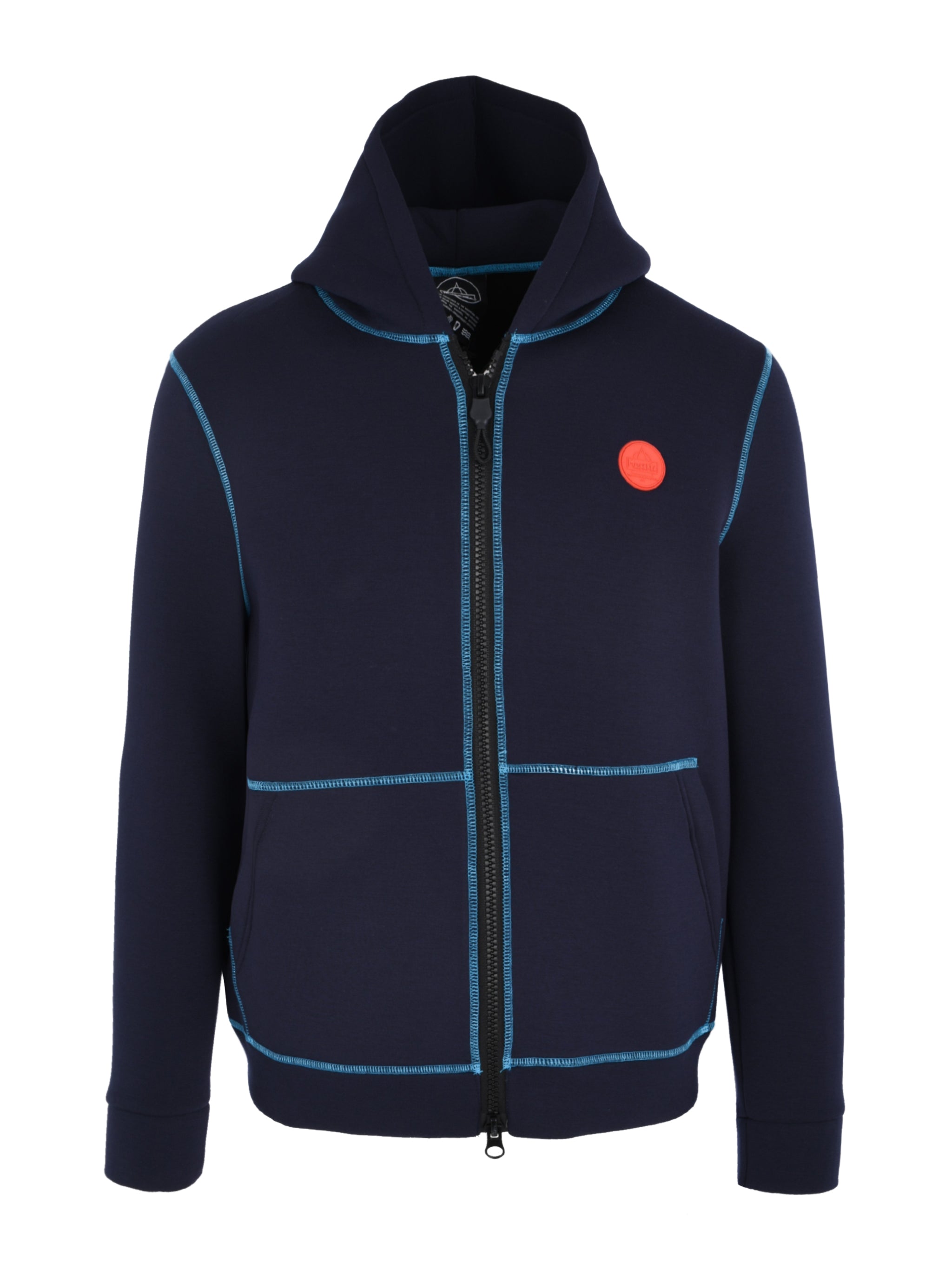 CONTRAST STITCHING HOODIE