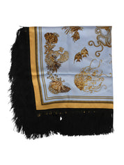Reversible fringe foulard 90