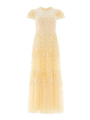 Clover short sleeve ankle gown