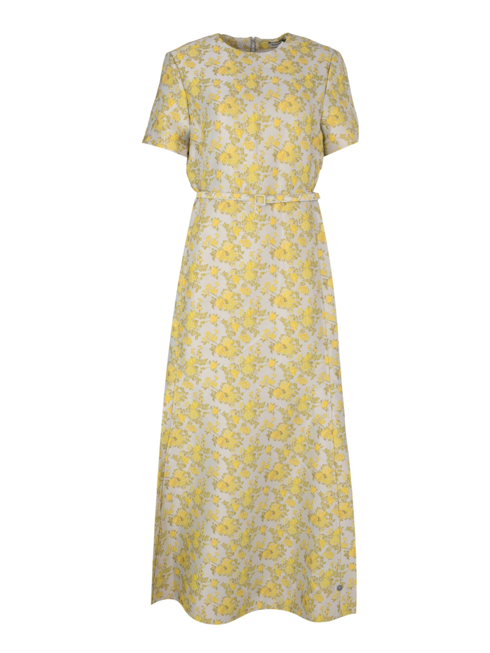 Caraline jacquard midi dress