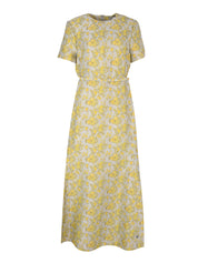 Caraline jacquard midi dress