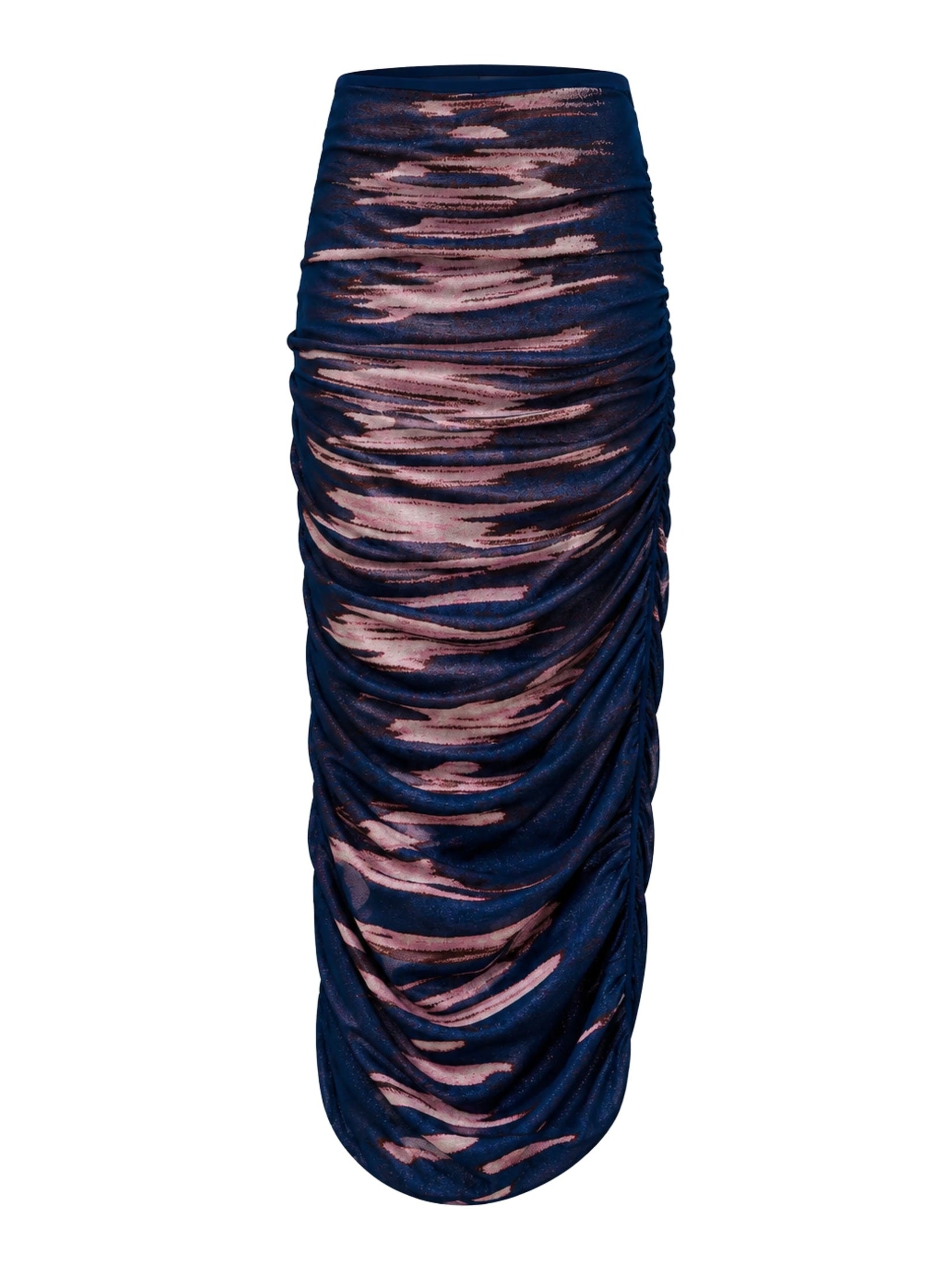 Nile lake print midi skirt