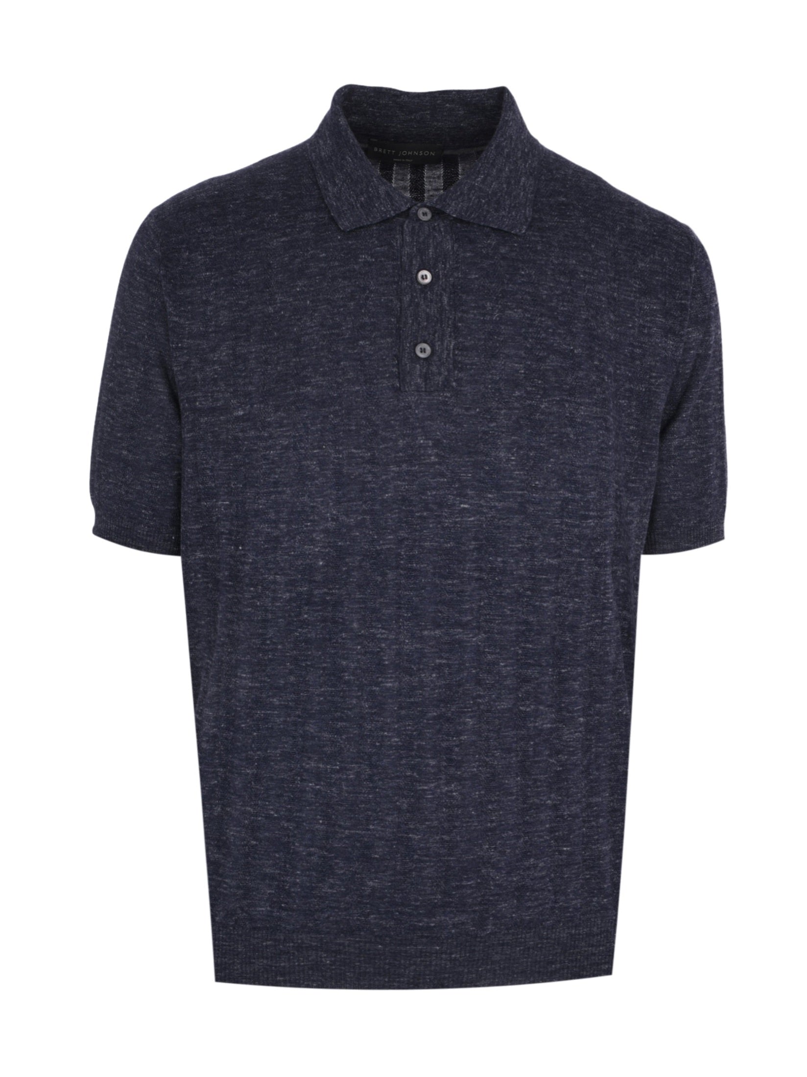 Cashemere silk hemp short sleeves polo