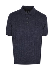 Cashemere silk hemp short sleeves polo