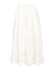 Mahon embroidered midi skirt