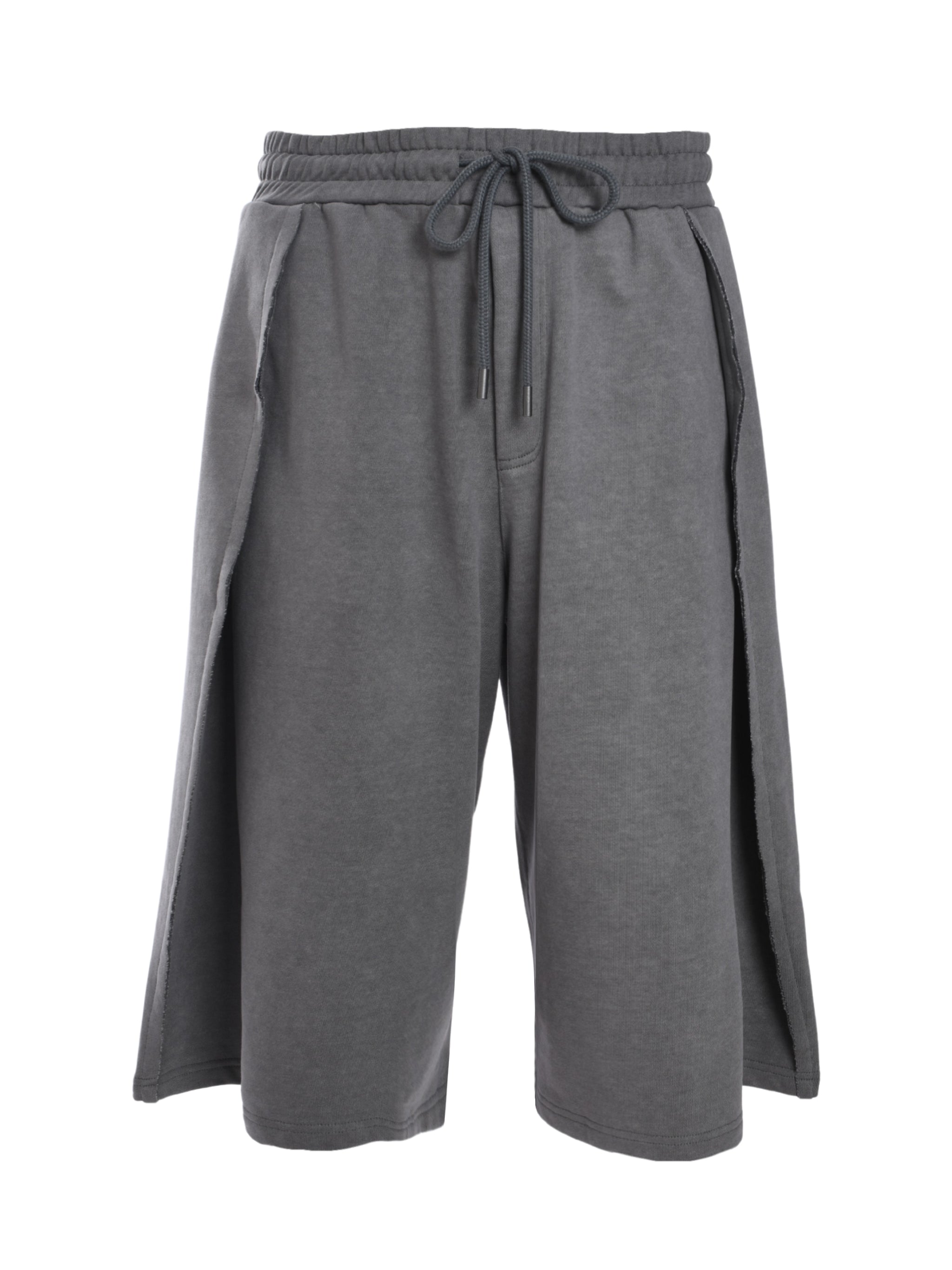 ONE TUCK JERSEY BERMUDA SHORTS