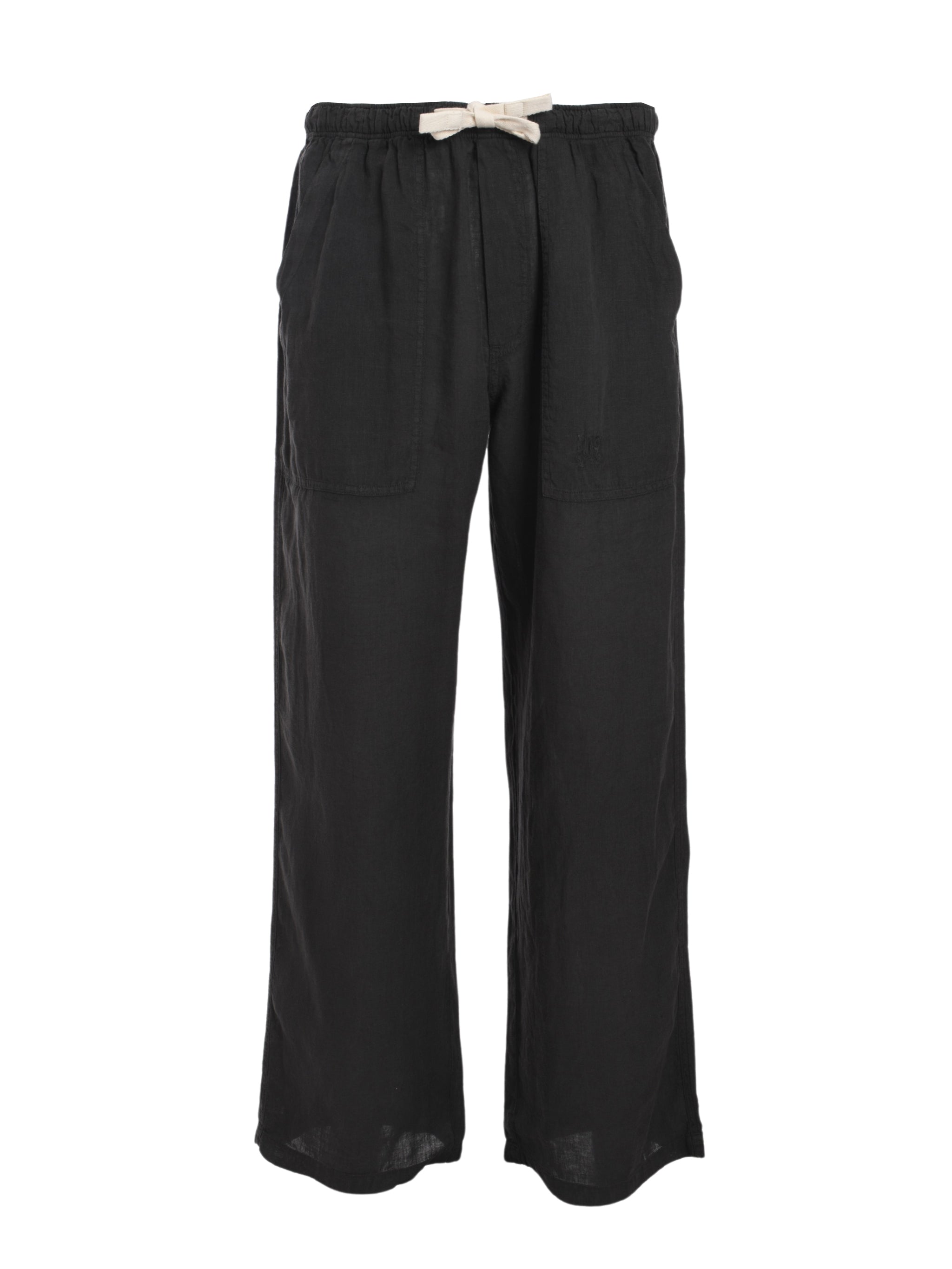 LINEN LOOSE PANTS VINTAGE BLACK VINTAG