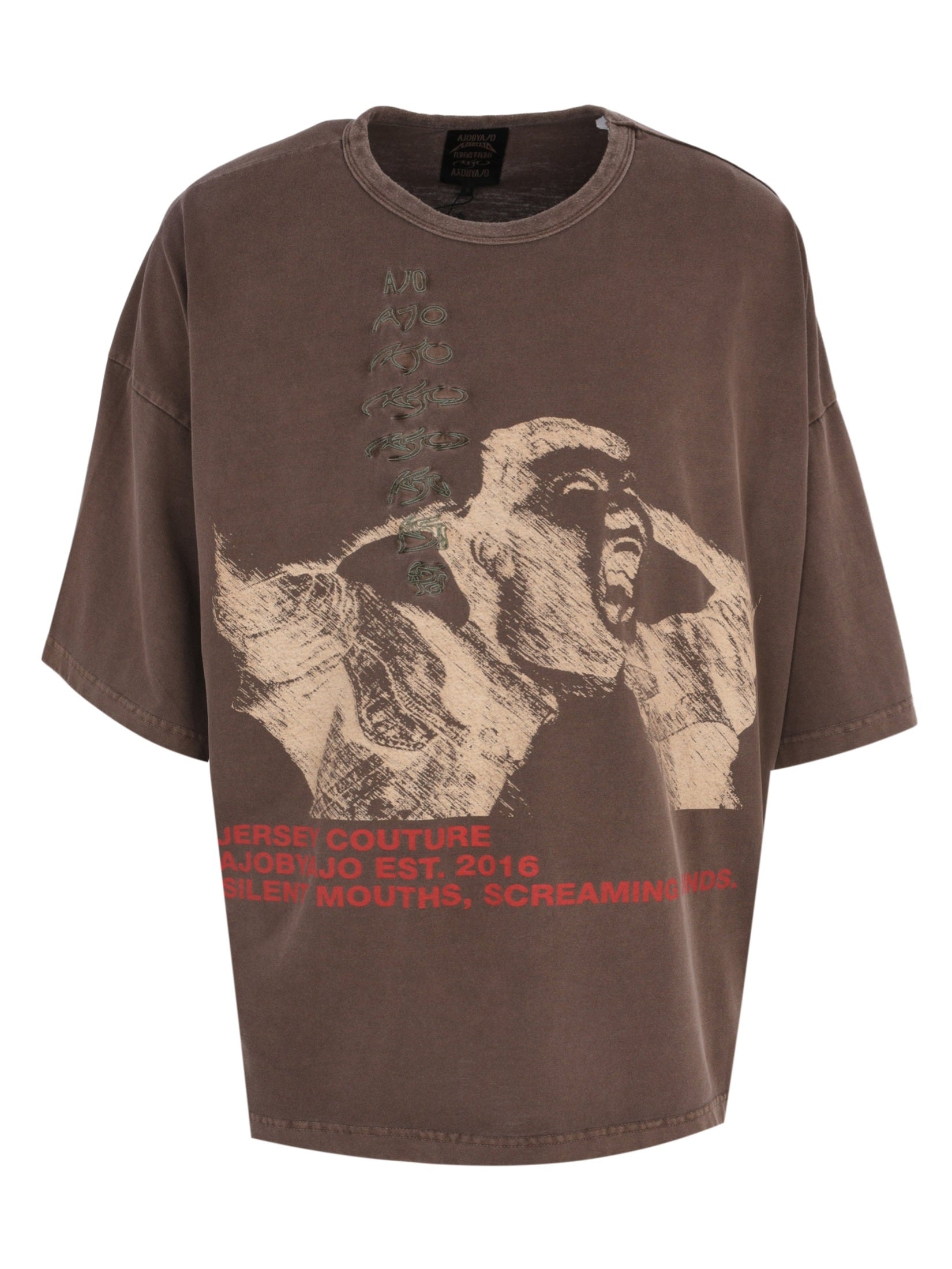 Soundless wailing wide t-shirt