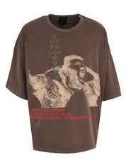 Soundless wailing wide t-shirt