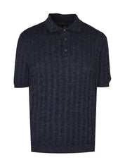 Cashemere silk hemp short sleeves polo