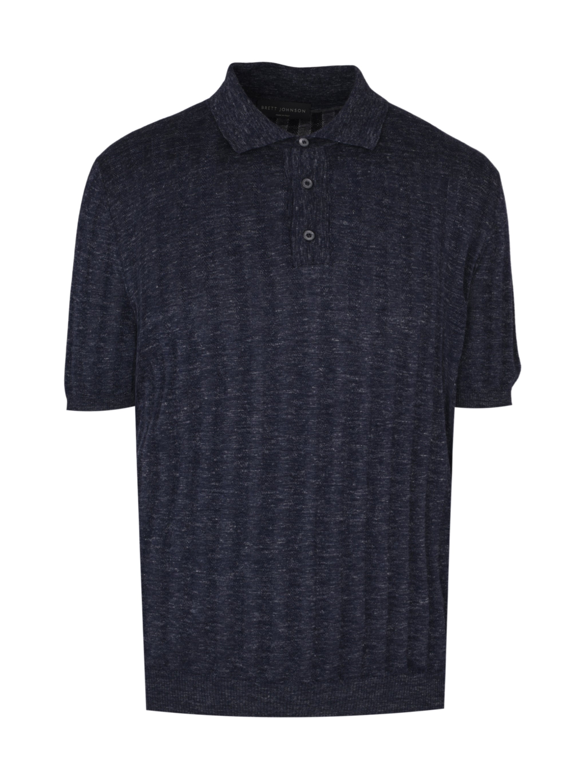 Cashemere silk hemp short sleeves polo