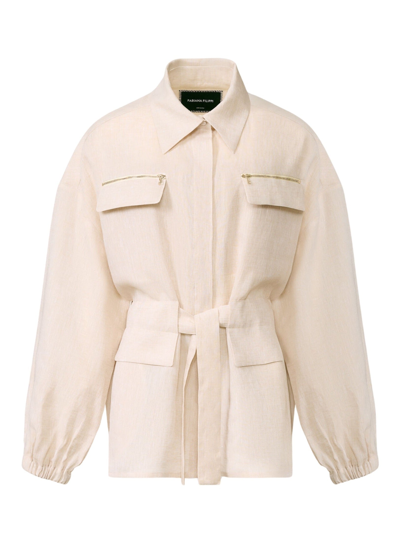 Linen canvas field safari jacket