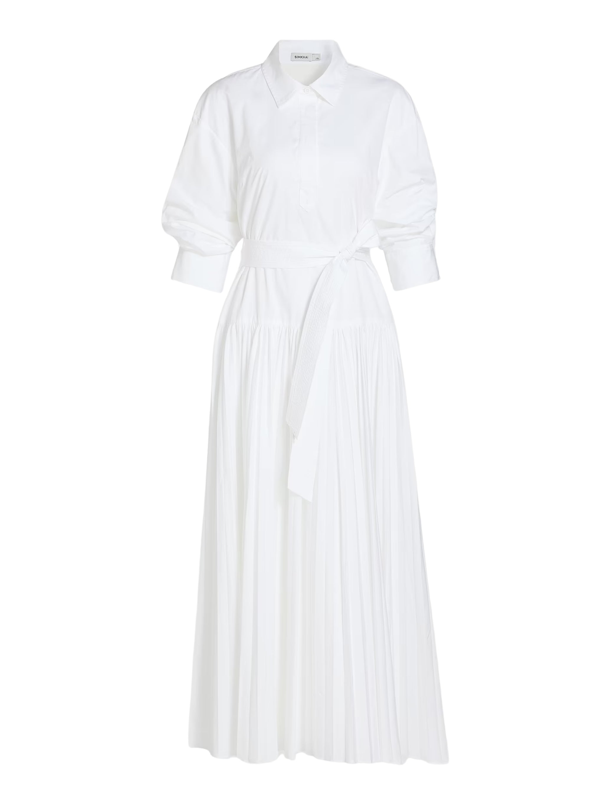 Arlo belted cotton maxi dress