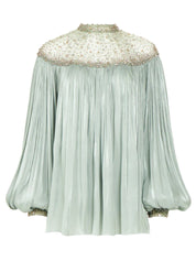 TIMEA LUREX GEORGETTE BLOUSE