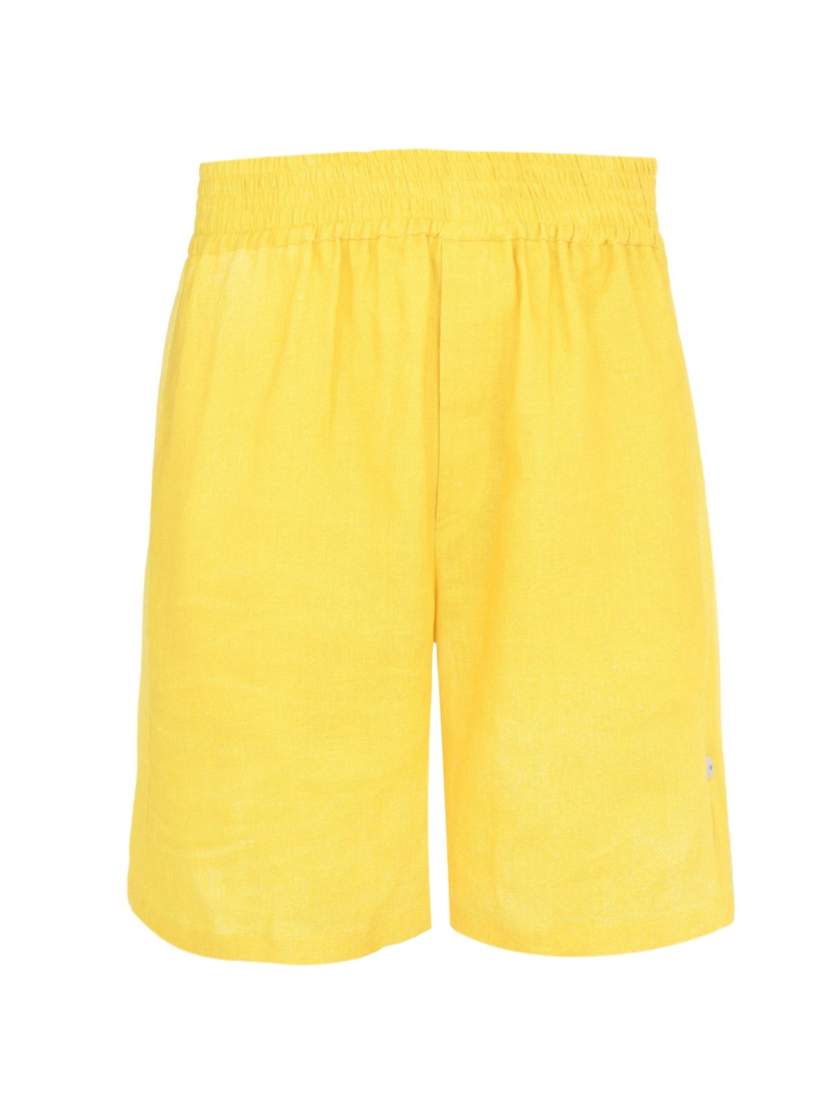 Elastic-waistband shorts