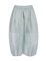 Pyra lightweight 7/8 length organza silk cocoon pant with full elastic waistband