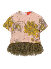 La scala tee (with feathers)