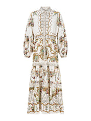 TIERED LONG SHIRT DRESS