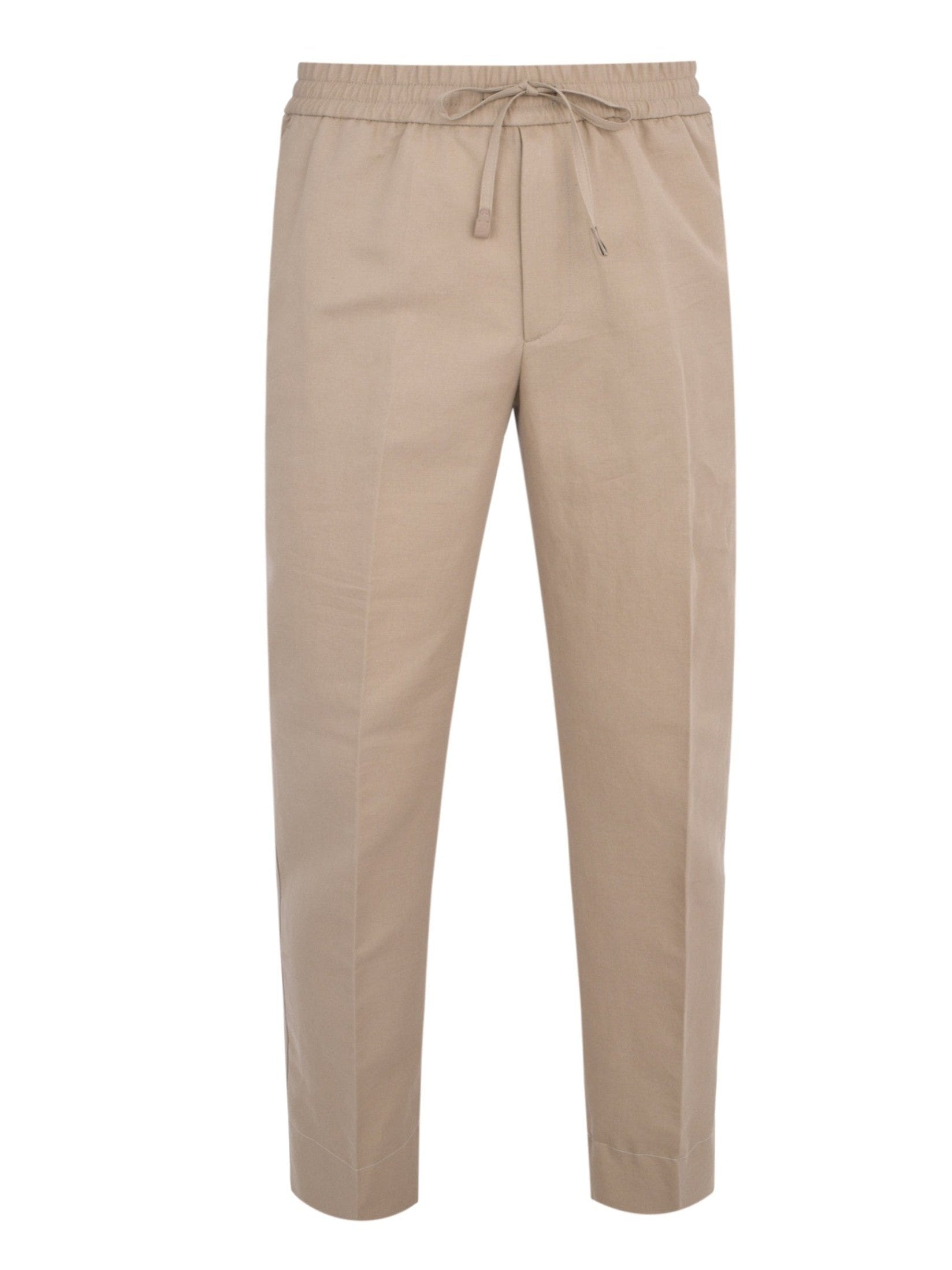 Mid-Rise Straight-Leg Trousers
