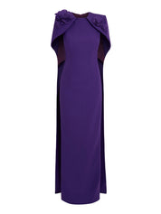 Lennox floral-appliqué maxi dress
