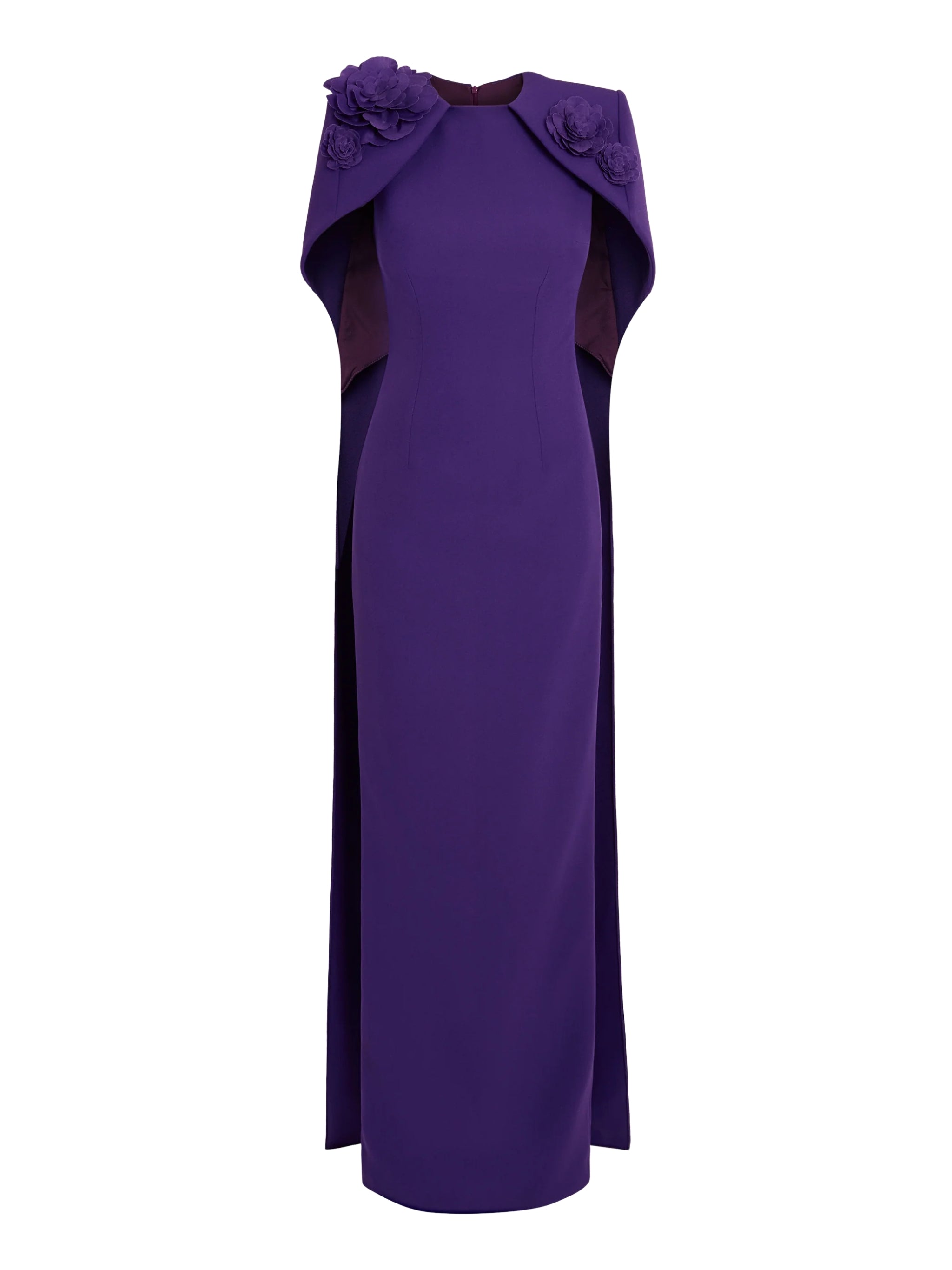 Lennox floral-appliqué maxi dress