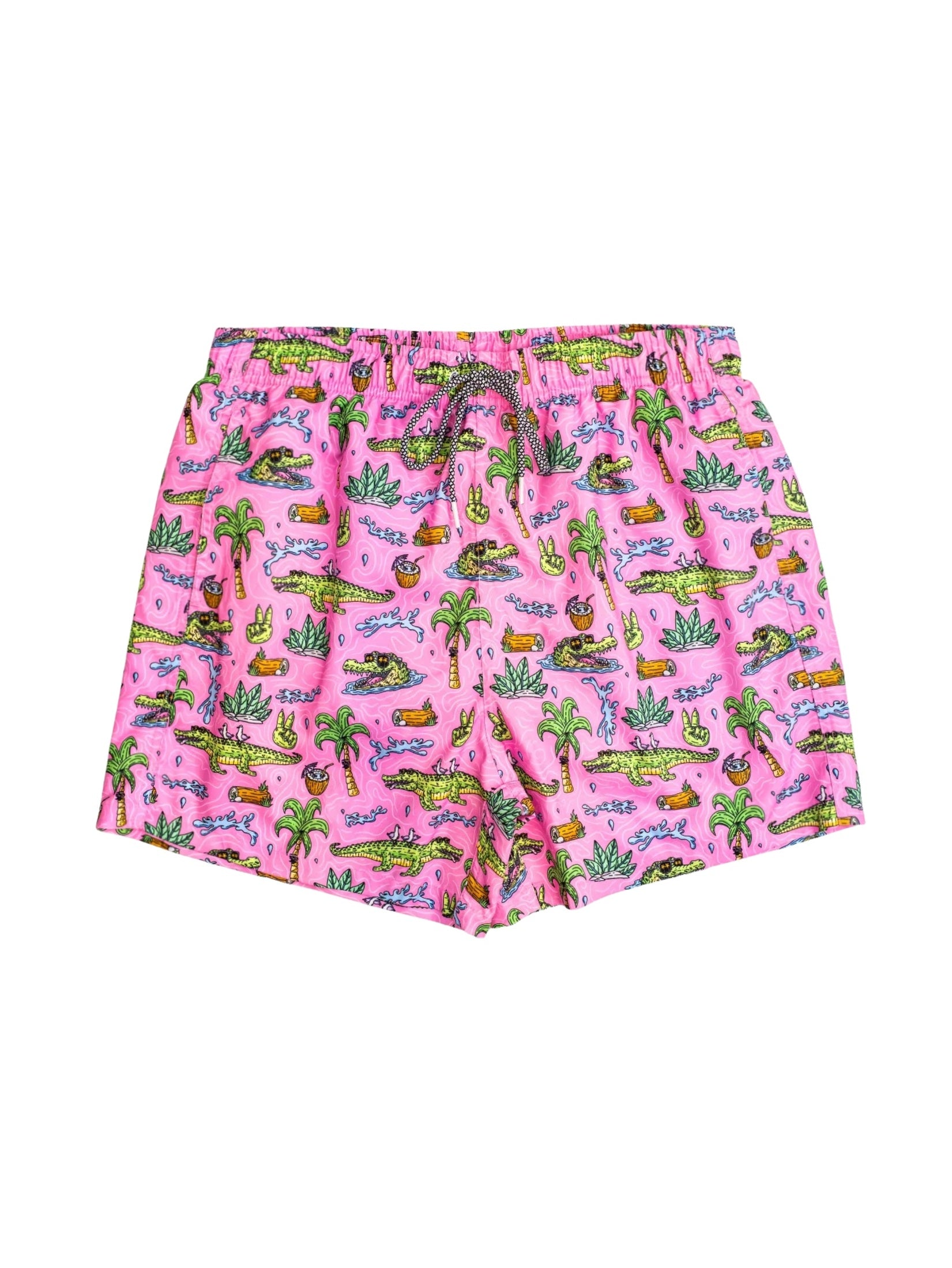 Boardies mulga crocs mid length swim shorts