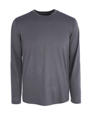 VIRGIN WOOL JERSEY ROUND NECK LONG SLEEVE T-SHIRT