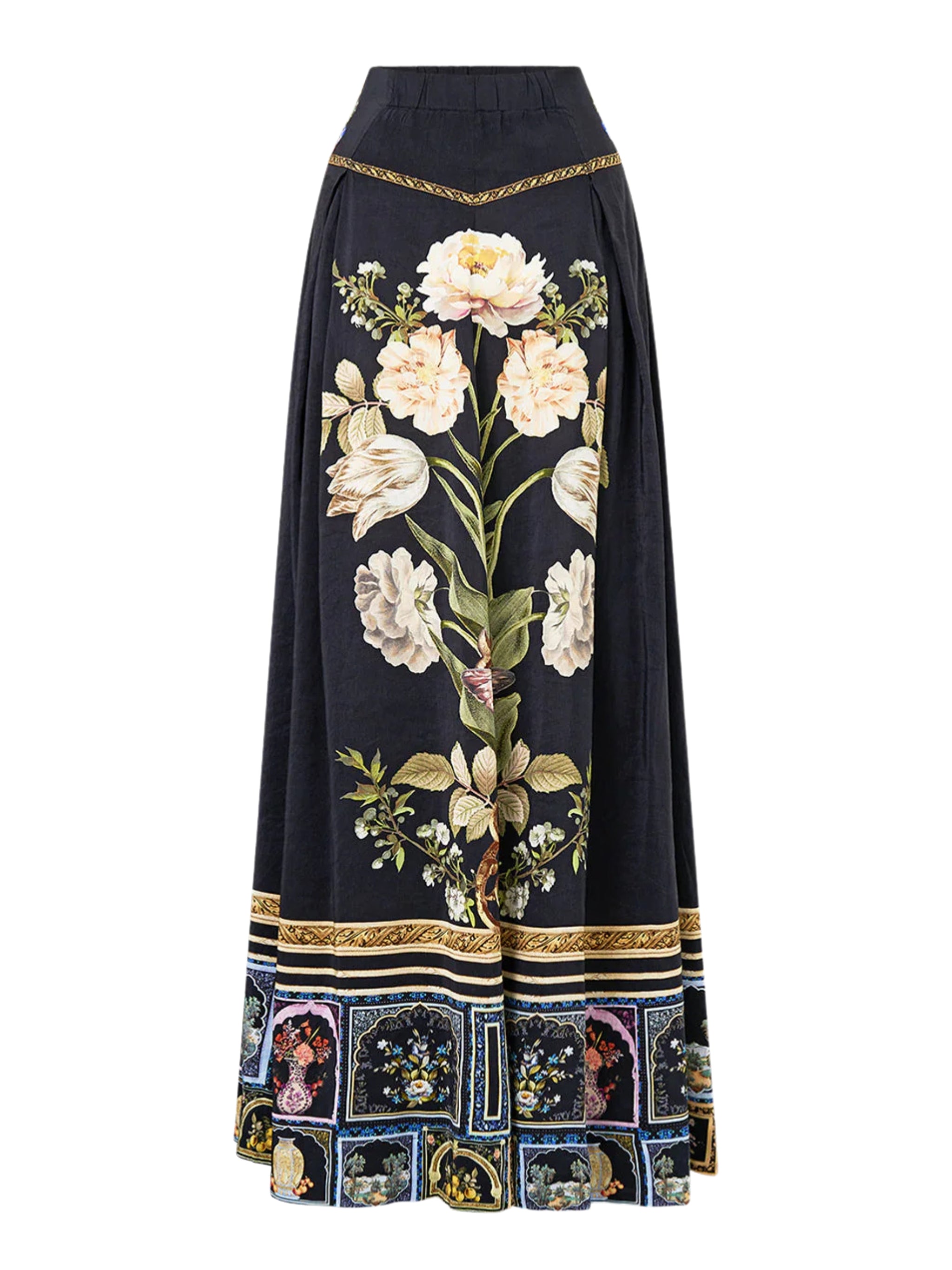 Corset waist maxi skirt