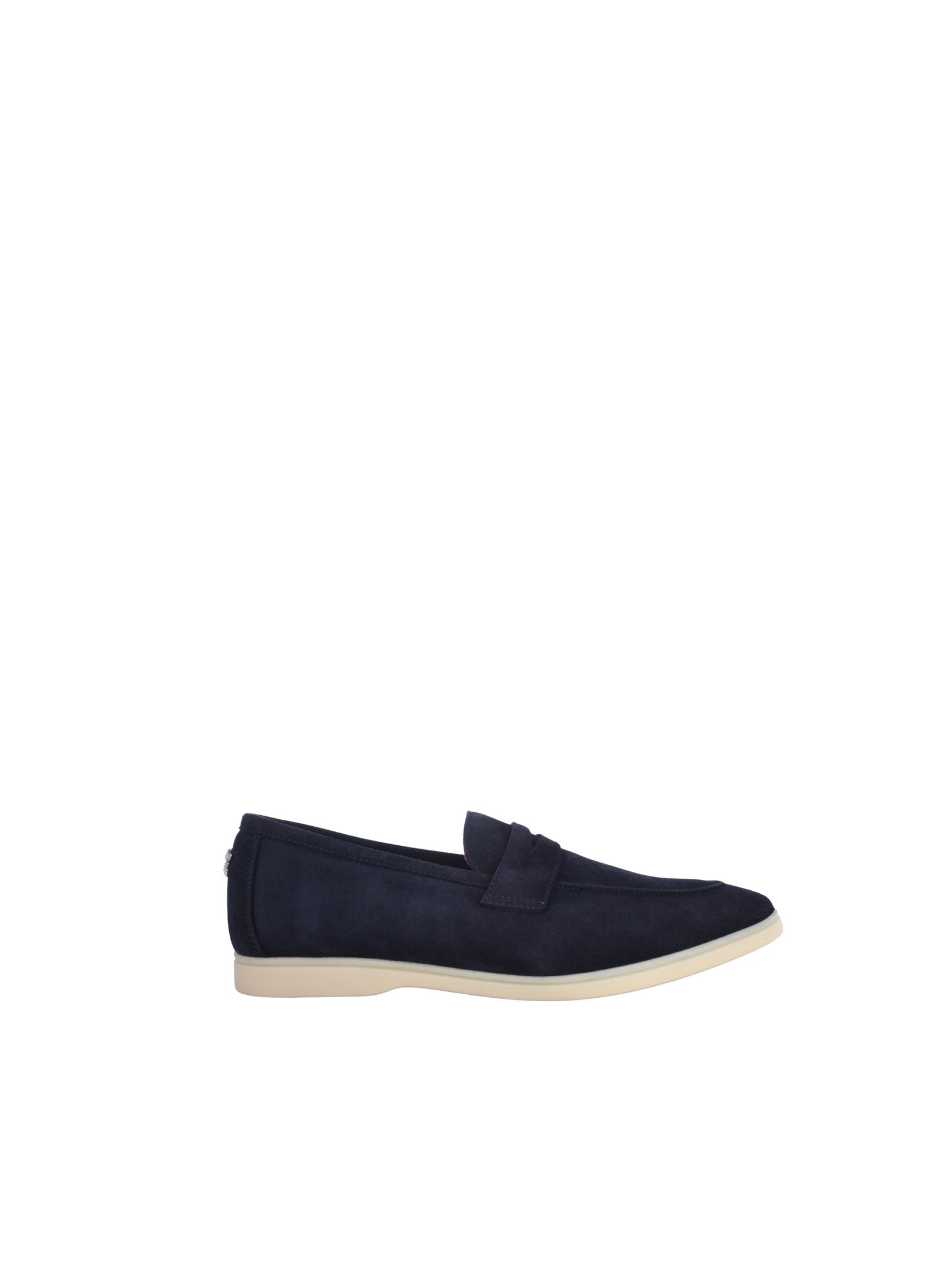 Dark blue suede loisir gomme