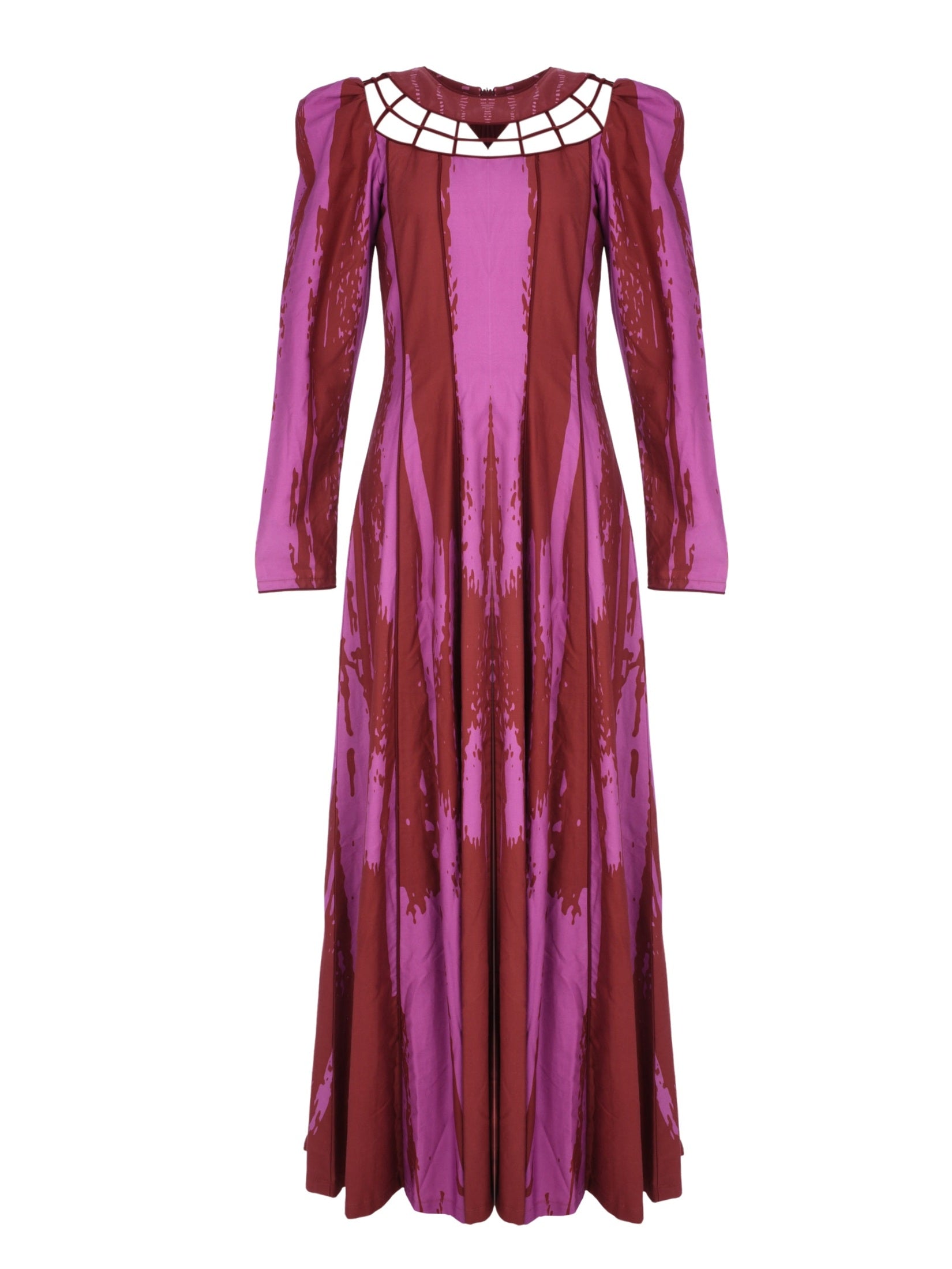Dress - purple - brown