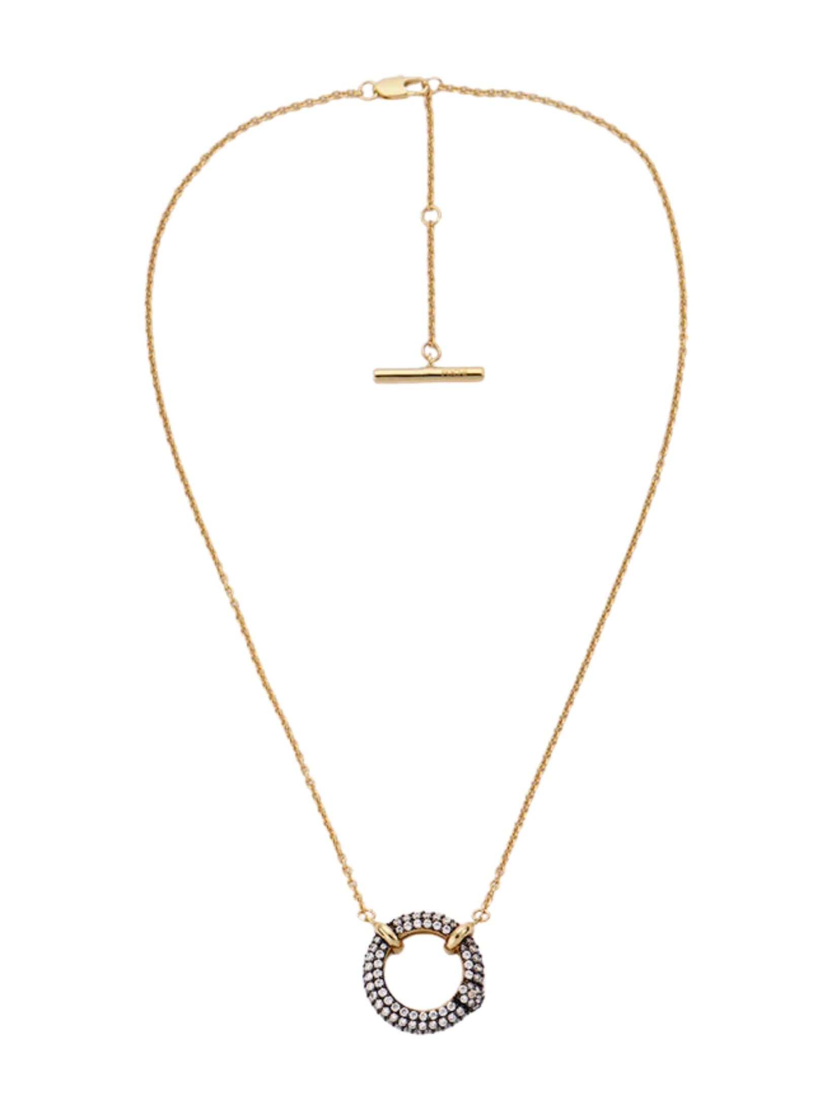 Crystal flow necklace
