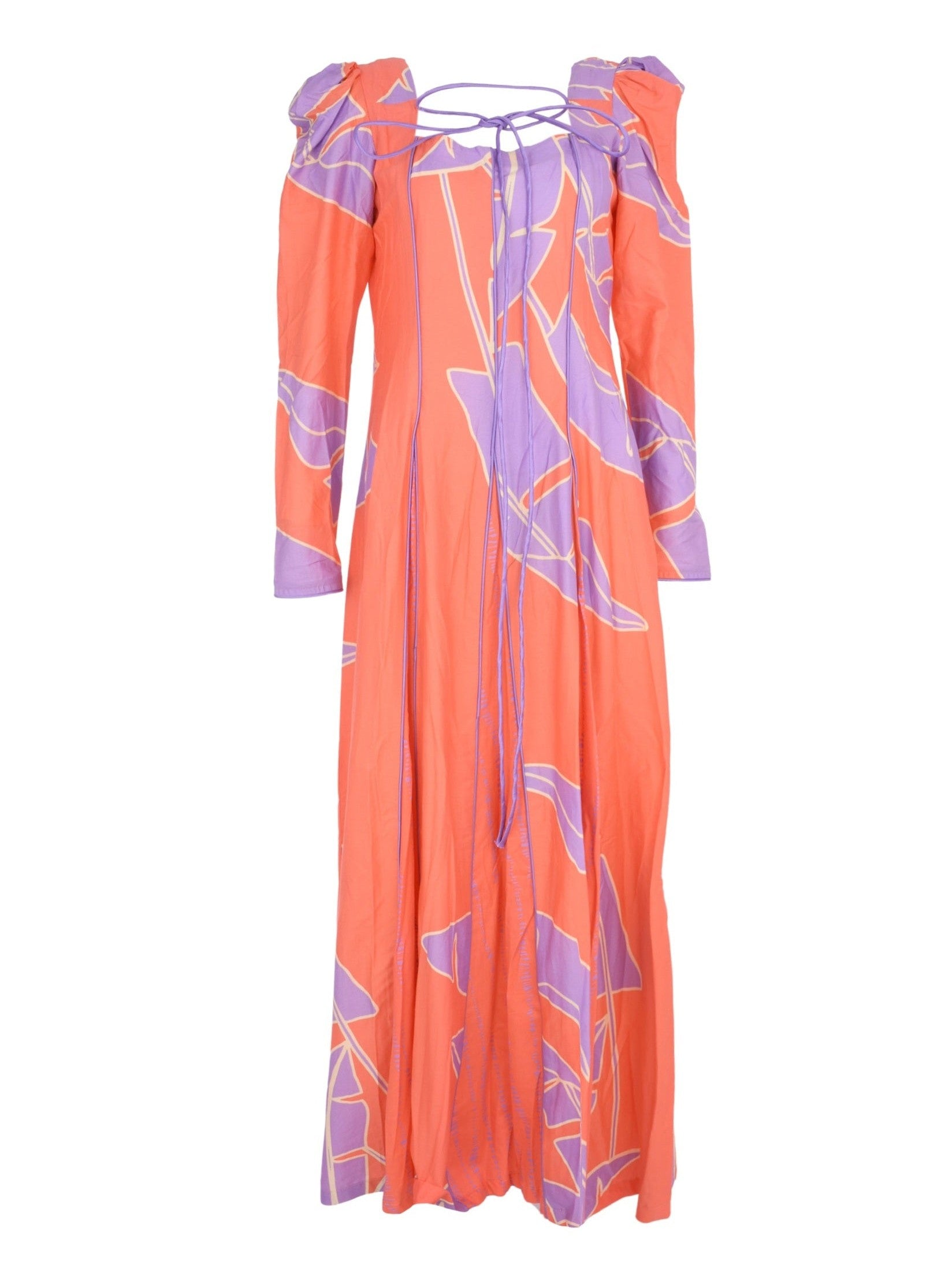 Memash dress orange purple