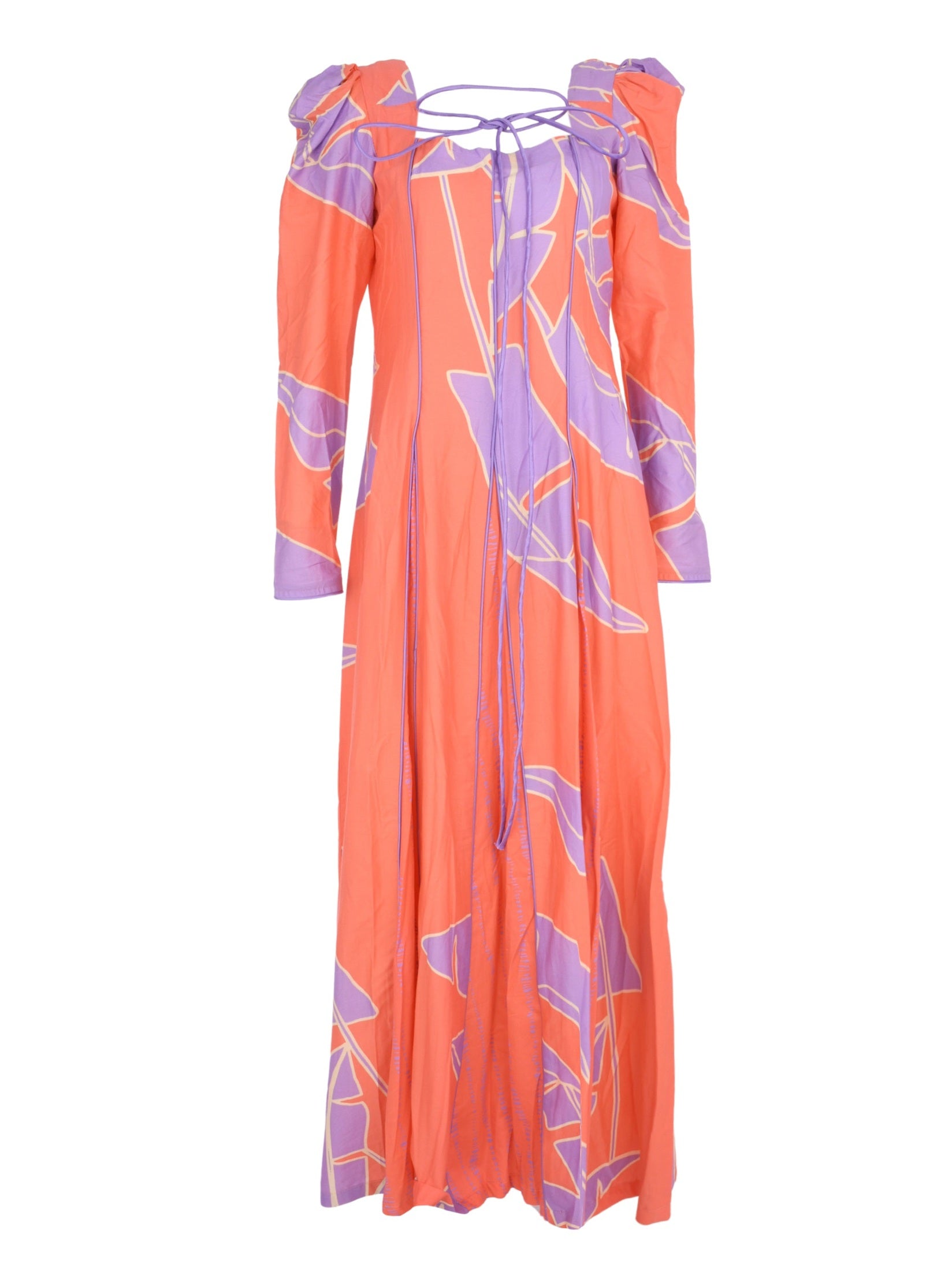 Memash dress orange purple