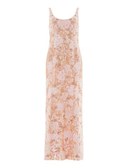 Wisteria shimmer georgette ankle gown