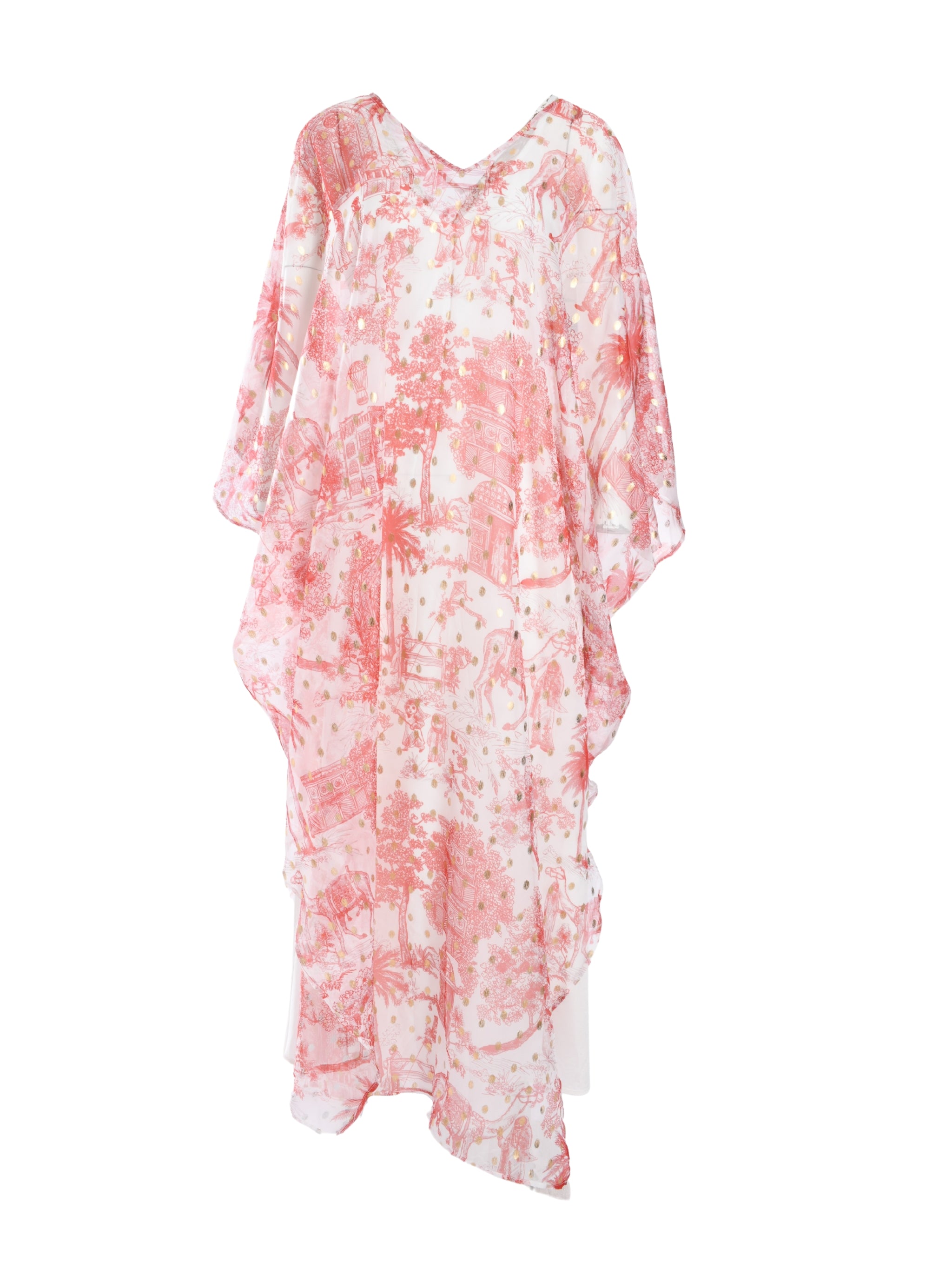 CAFTAN RED TOILE DE JEDDAH CAFTAN