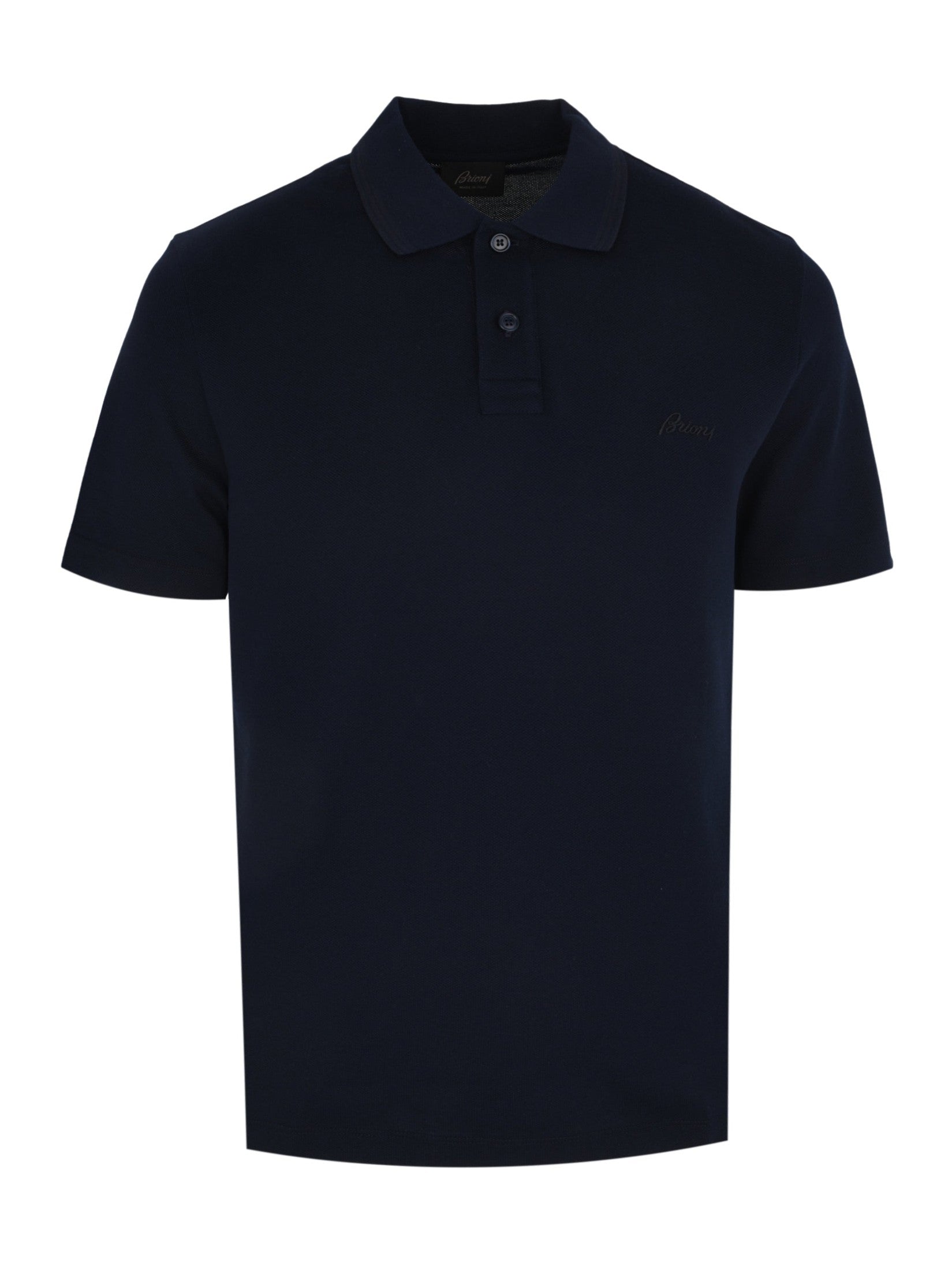 Buttoned Polo Shirt - Dark Navy Blue