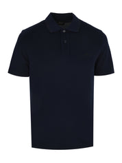 Buttoned Polo Shirt - Dark Navy Blue