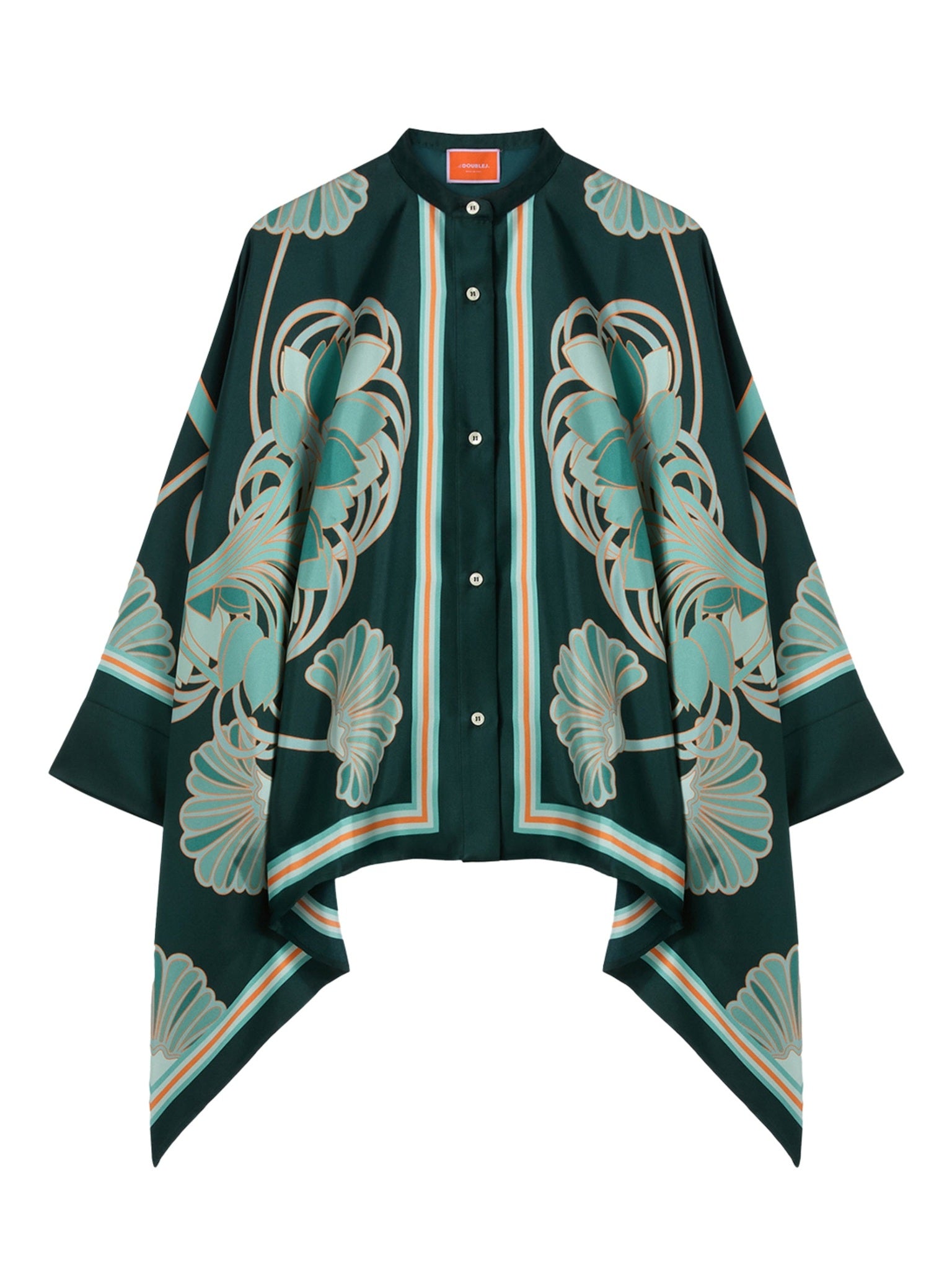 Foulard shirt (placee) blooming tulip placee