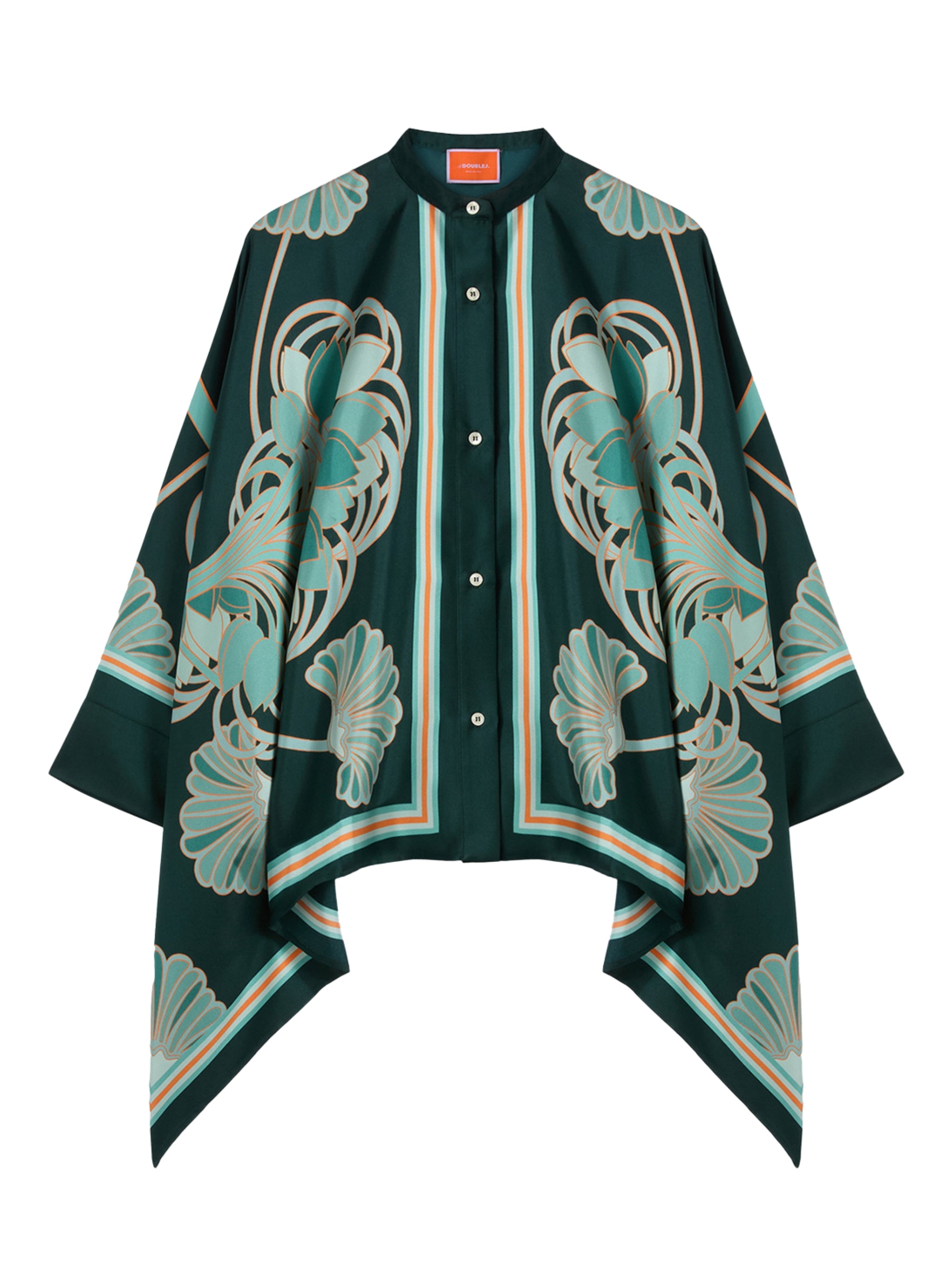 Foulard shirt (placee) blooming tulip placee
