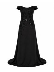 Embellished Off-Shoulder Dress