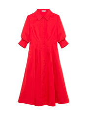 JAZZ PINTUCK MIDI DRESS