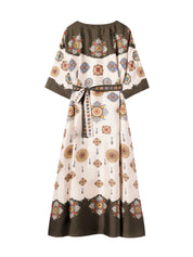 MUUMUU DRESS ROUND NECK (PLACEE)