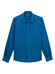 Men Linen Shirt Solid