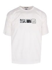 Metropolis series mercerized jersey short sleeve back embroidery t-shirt
