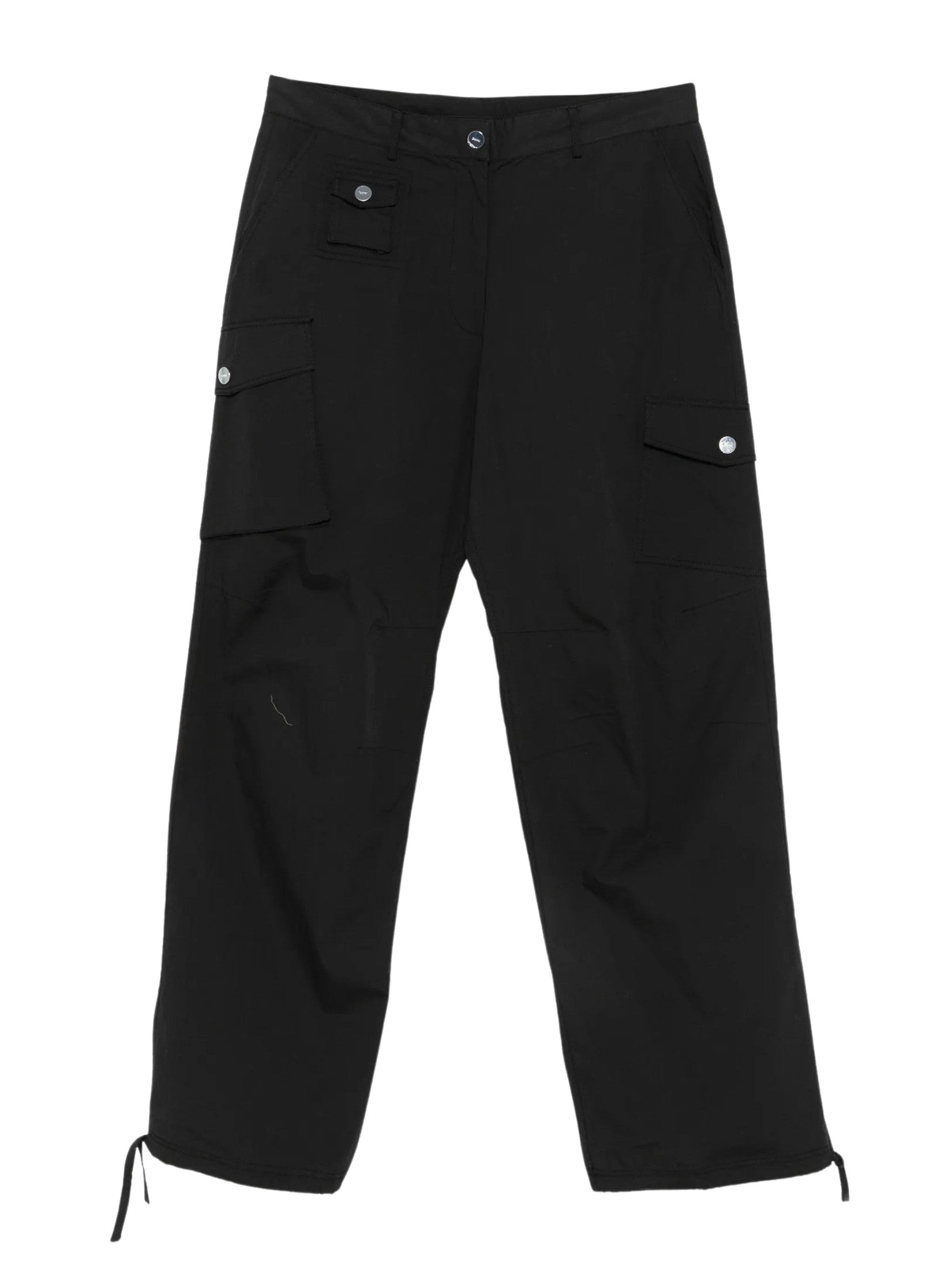 Stretch cotton pocket cargo pants