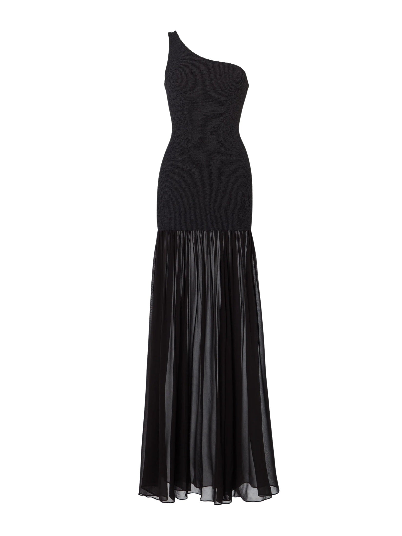 Nancy hybrid dress - a crinkle/georgette black